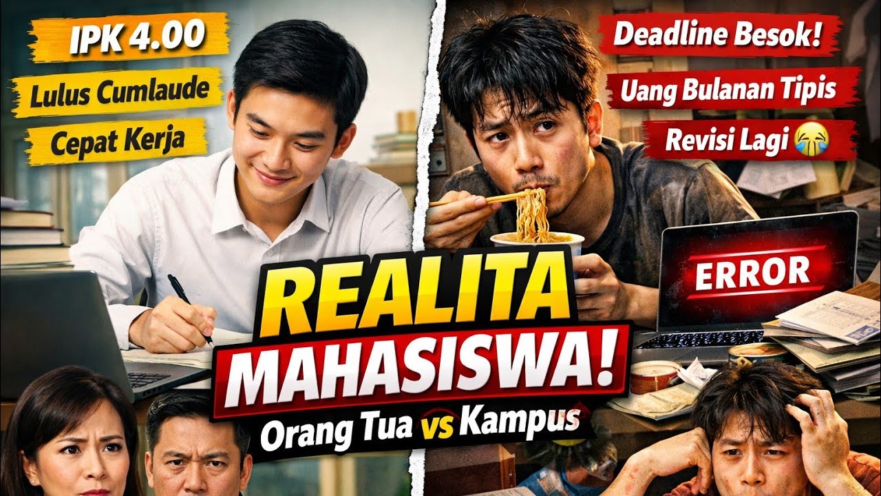REALITA MAHASISWA VIRAL! Antara Ekspektasi Orang Tua & Kenyataan Kampus