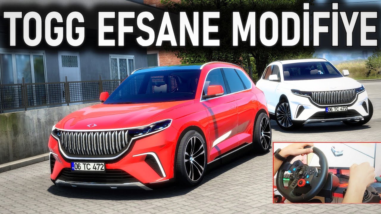 YENİ TOGG'U SANAYİDE MODİFİYE ETTİK ETS 2 MOD Logitech G29