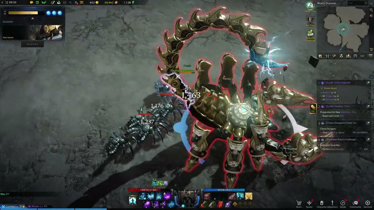 Lost Ark - Tier 1 Nacrasena Item Level 580 Solo Destroyer