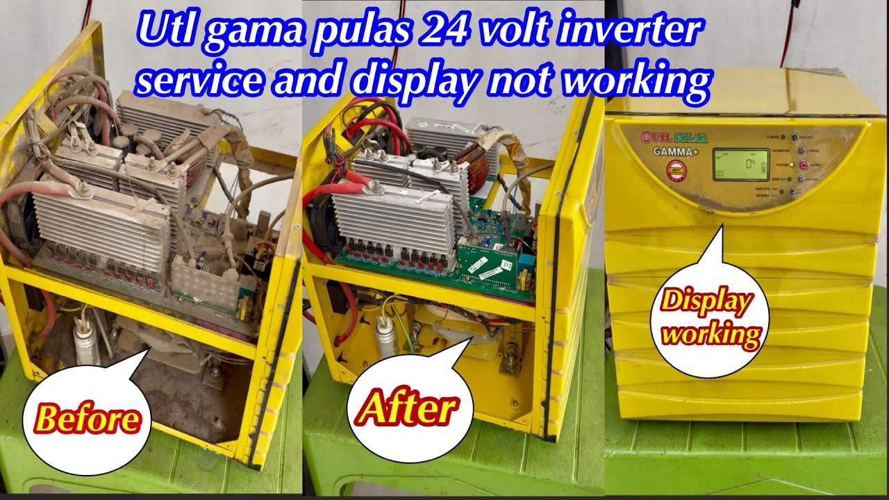 utl gamma plus service | utl gamma plus display off problem | utl gamma inverter 24 volt services