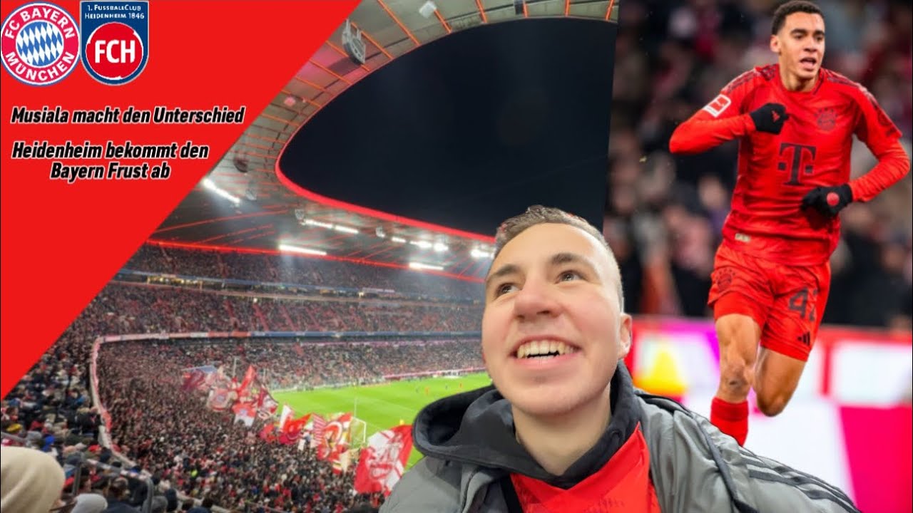 Doppelpacker Jamal macht den Unterschied 😍| FC Bayern - FCHeidenheim | Stadion Vlog #75
