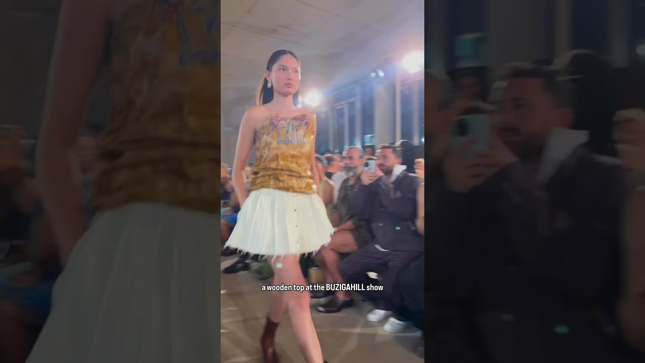 The wooden top by BUZIGAHILL at Berlin fashion week #fashion  #berlinfashionweek