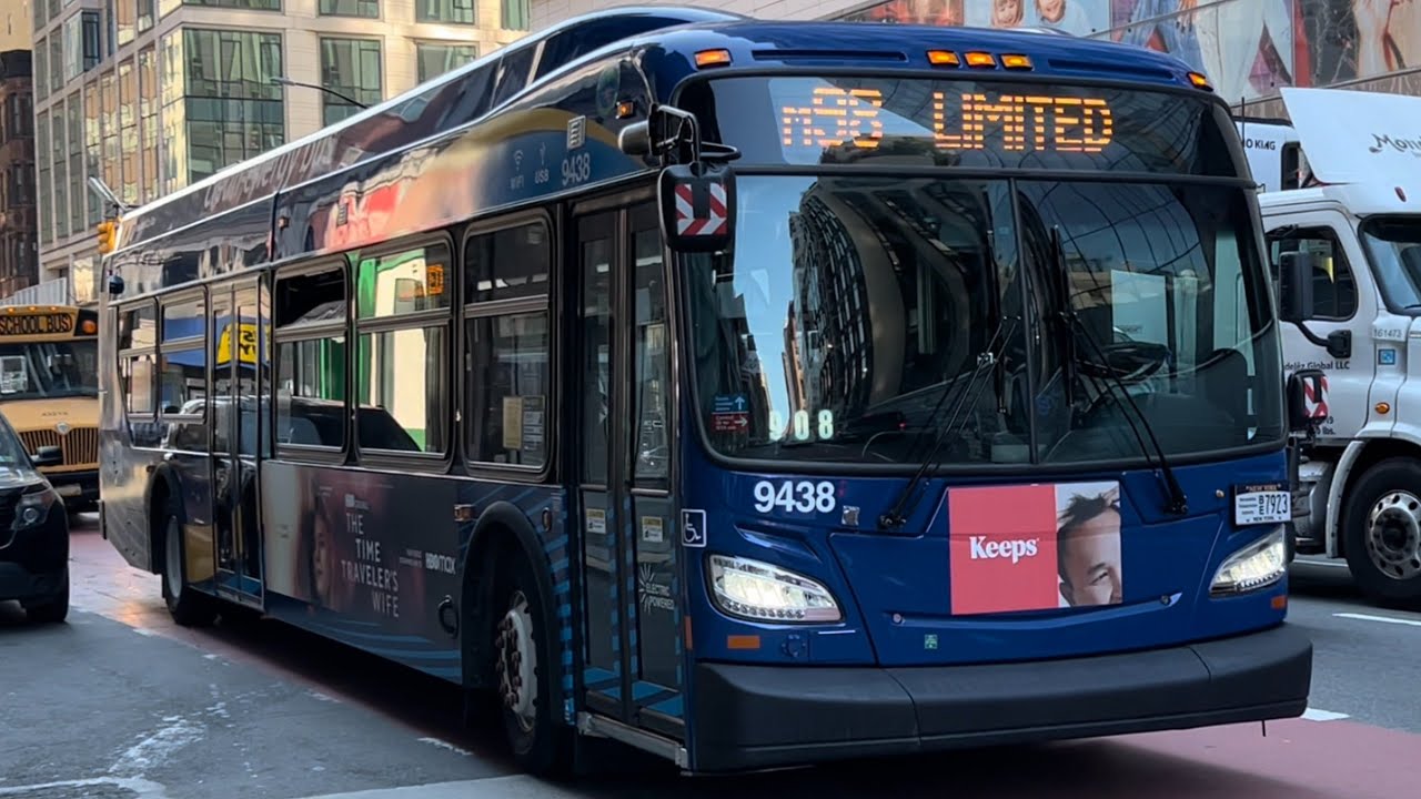 MTA: Orion 07.501 NG Hybrid [3951], NovaBus LFS Hybrid [9865], New Flyer XDE40 [9438] M98 buses