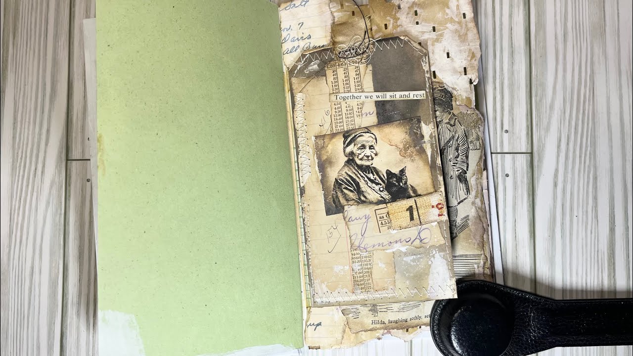 Mini Grungy Tag Journal #7 Flip Through(SOLD thank you) and New Style Altered Book #1