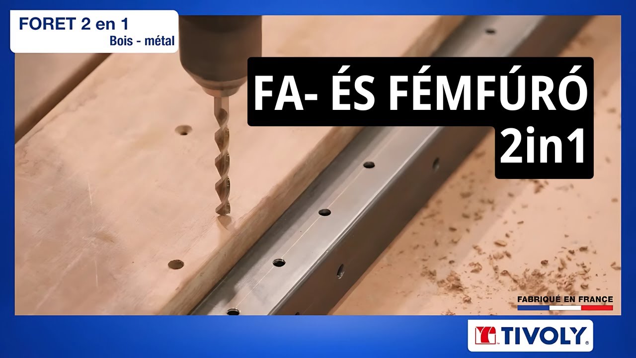 2in1 fúró fémhez és fához (magyar felirat)