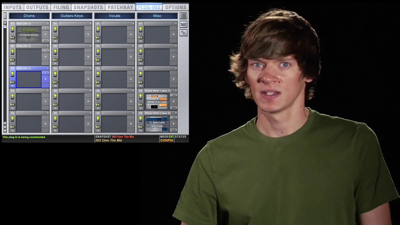 Avid Venue Plugins Menu