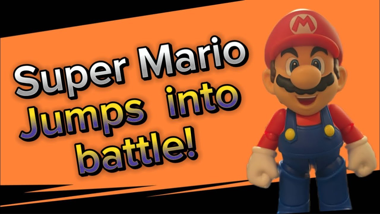Super Mario jumps into battle!(Super Mario stop motion)