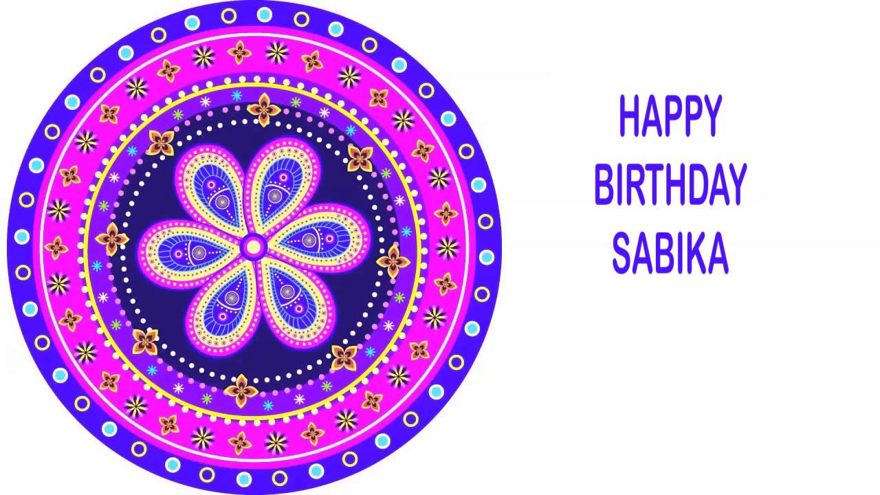 Sabika   Indian Designs - Happy Birthday