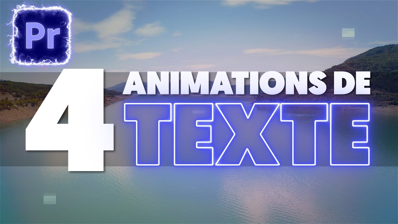 4 ANIMATIONS de TEXTE PREMIERE PRO