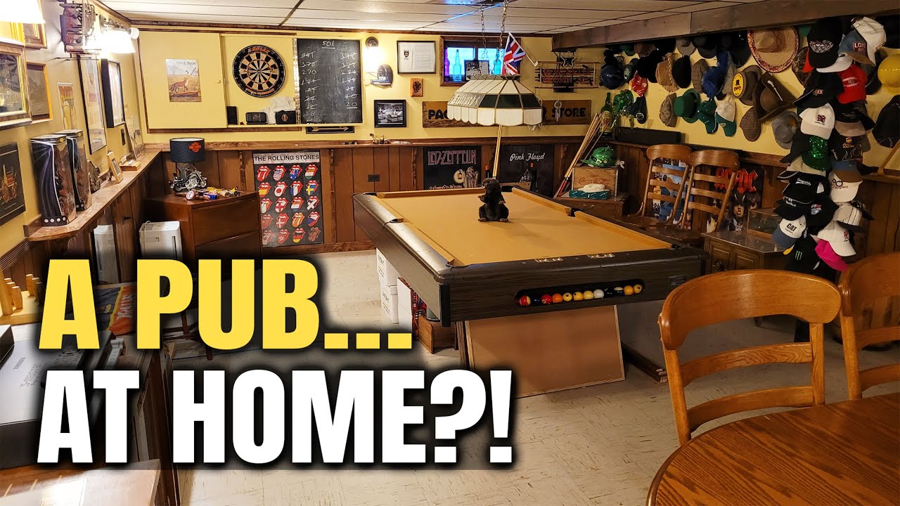 1960’s Style British Pub… in an American Basement! 🍺