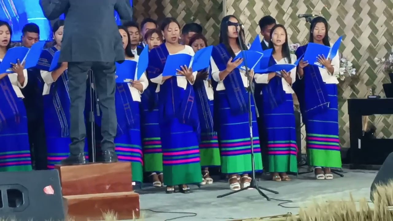 Kongan Baptist Bumeinok presentation on 2nd day of Wakching Village 75 Platinum Jubilee (28/12/2024)