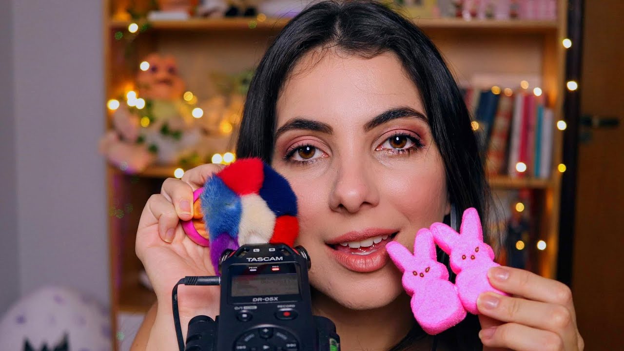 ASMR: SONS DE BOCA E TAPPING NO TASCAM + PEEPS MARSHMALLOW • Sweet Carol
