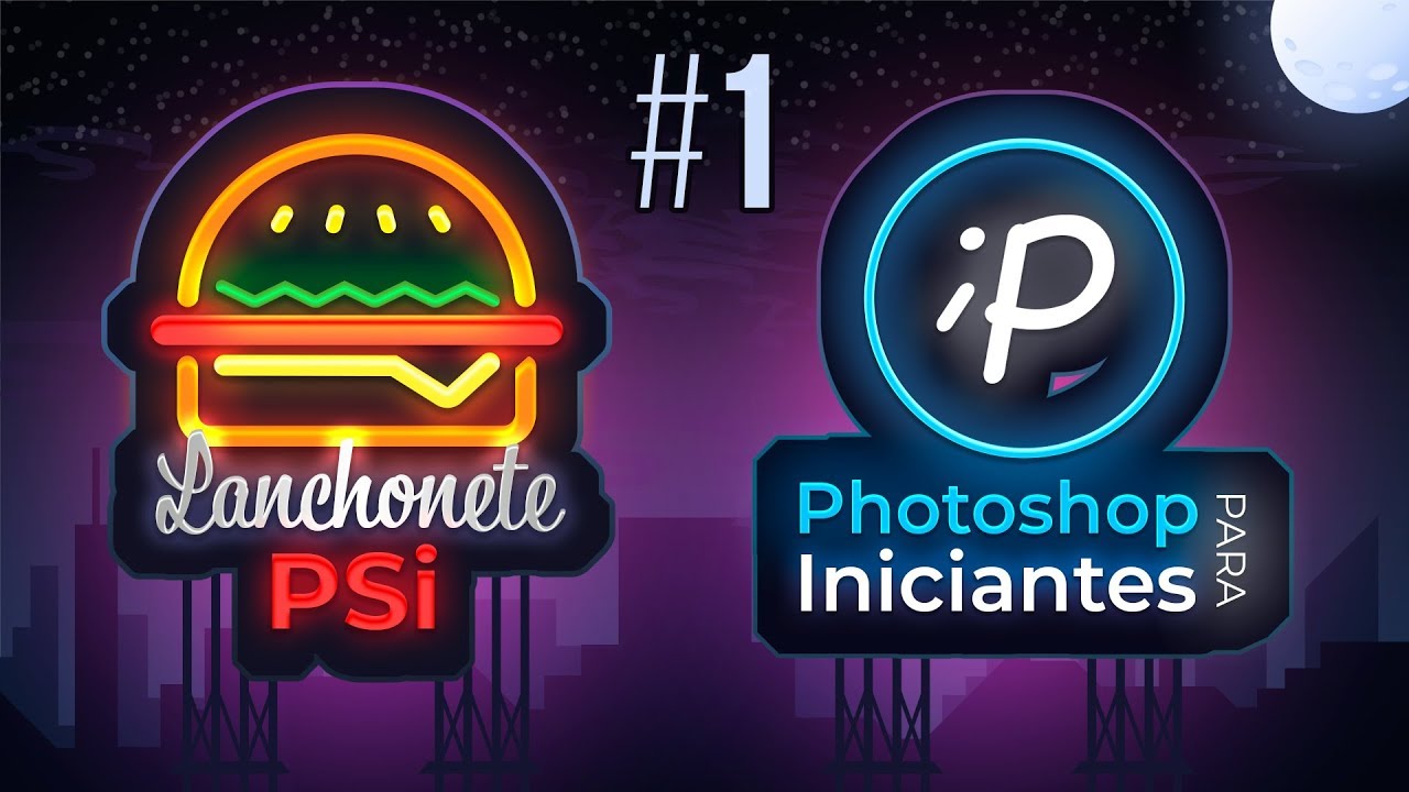 Como criar Logo no Photoshop com Efeito Neon | Tutorial #1