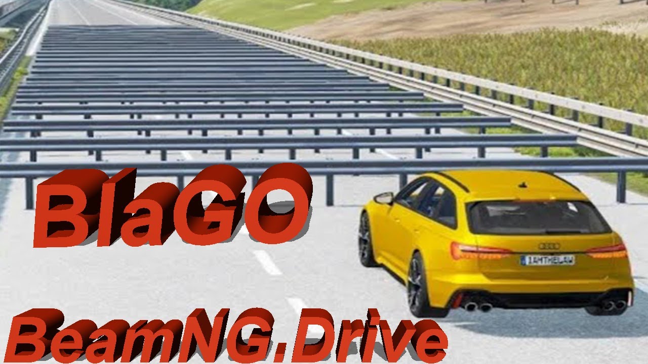 Cars vs Numerous Guardrails - BeamNG.Drive