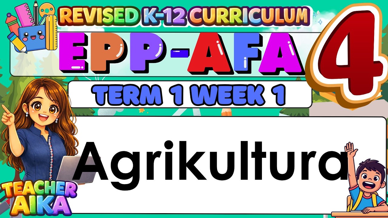 MATATAG EPP- AGRI 4 Grade 4 Kuwarter 2 Aralin 1 Day 1- 5 Agrikultura