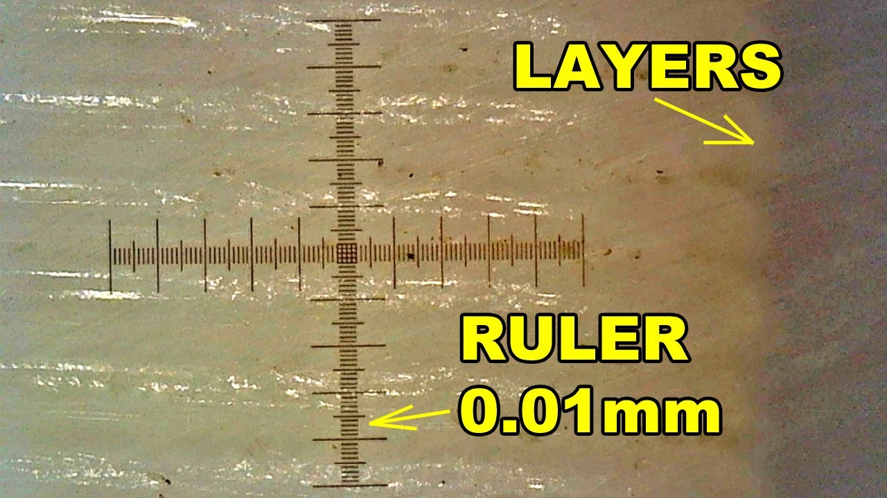Microscope ruler reivew - can it measure the 3D printed layer height?