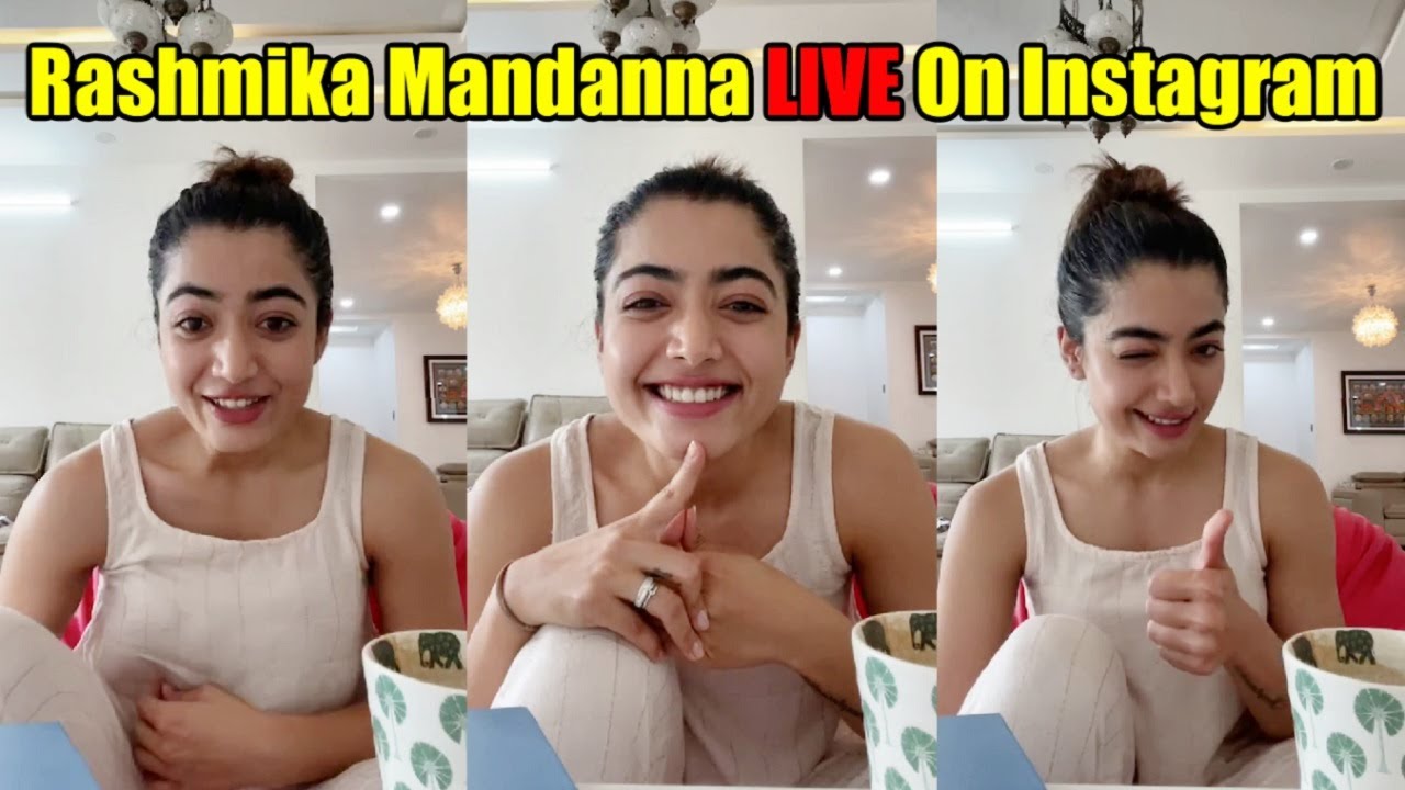 Rashmika Mandanna LIVE On Instagram... Love love and only love! 🌸🤍