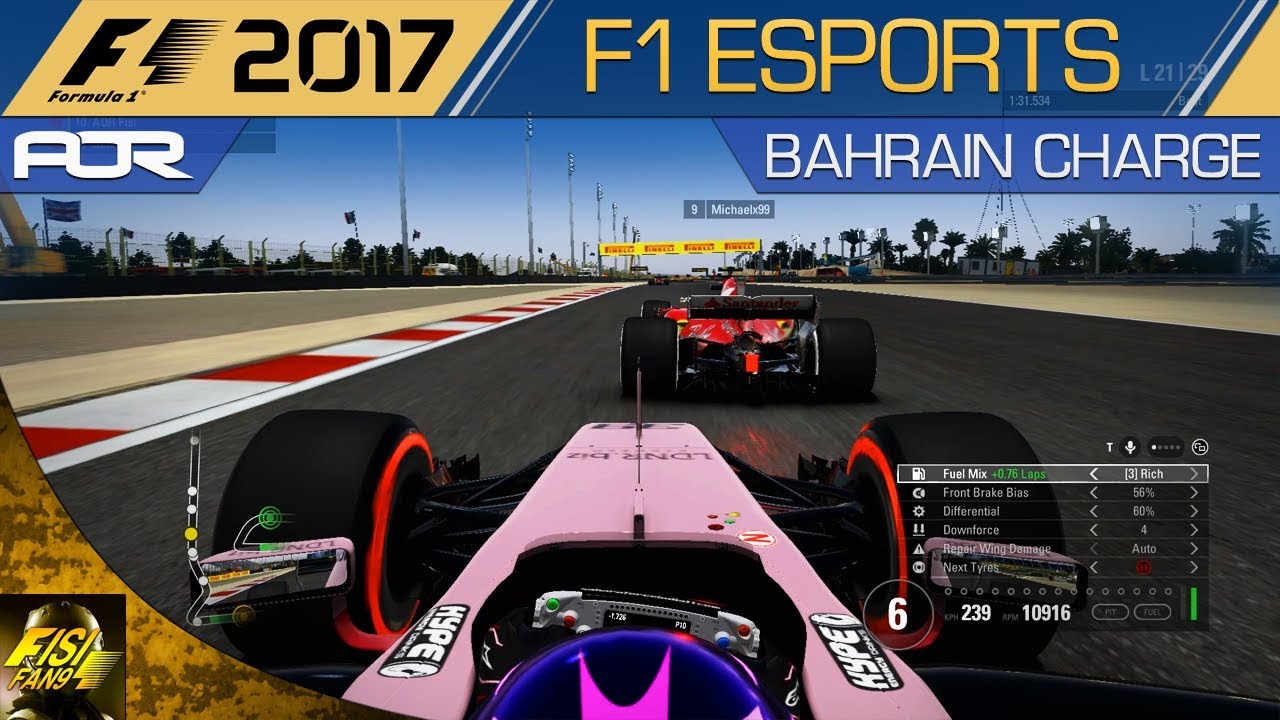 F1 2017 | Late Super-Soft Charge in the F1 Esports PC Race at Bahrain