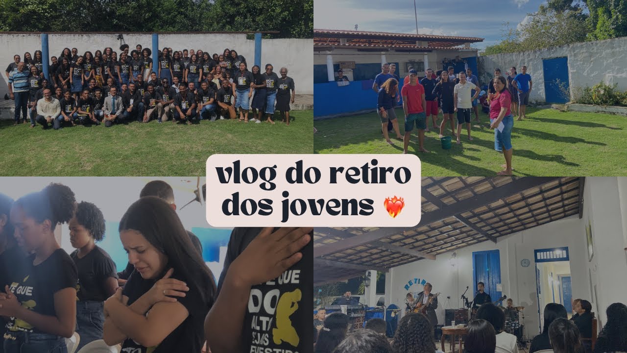 Melhores momentos: vlog do retiro dos jovens #vlog #retiro #cristão