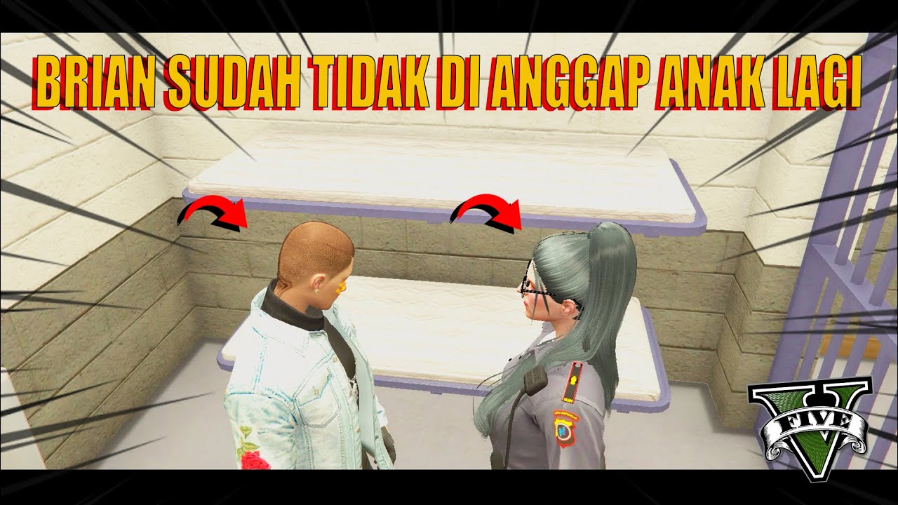 BRIAN MASUK PENJARA LAGI !! MAMI GAK MAU ANGGAP BRIAN ANAK LAGI 😭😭| GTA V ROLEPLAY INDONESIA