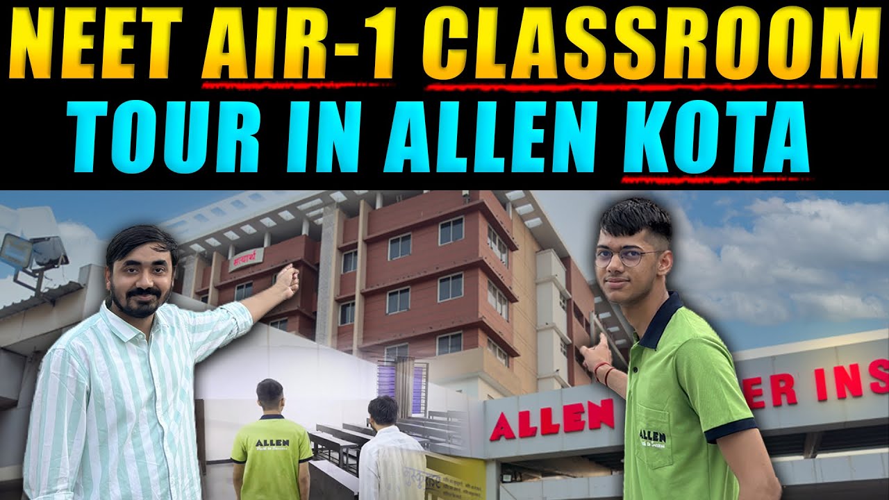 ✌️NEET 2024 AIR-1 Topper Classroom Tour in Allen Kota | Class Visit with Divyansh | #neet #topper