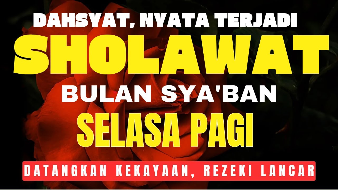 SHOLAWAT PENARIK REZEKI PALING DAHSYAT, Sholawat Nabi Muhammad SAW, SALAWAT JIBRIL PALING MERDU