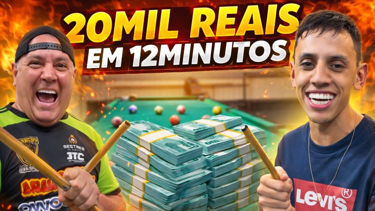 LAMBE LAMBE vs SERGINHO DE FOZ! 😳 | Série de 20 MIL decidida em 15 MINUTOS