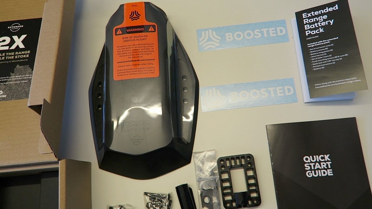 Boosted Board Extended Range Battery Unboxing