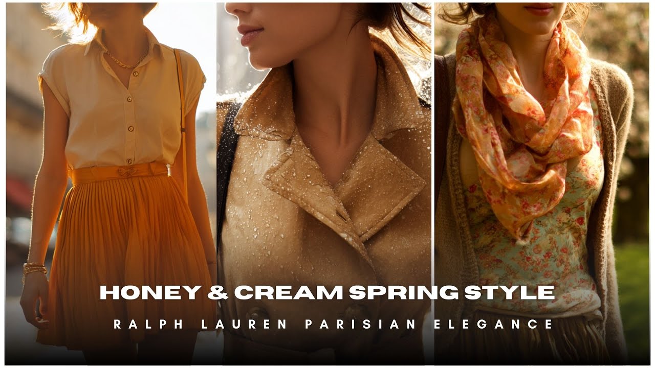 🍯 Honey & Cream Spring Style 🦢 Ralph Lauren Parisian Elegance ✨