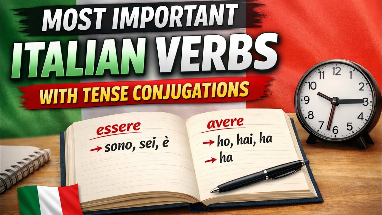 Most Important Italian Verbs with Tense Conjugations | Learn Italian Grammar Fast