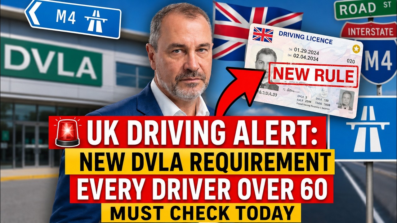 🚨 Срочно для водителей в Великобритании: новое требование DVLA для всех старше 60 лет, которое ну...