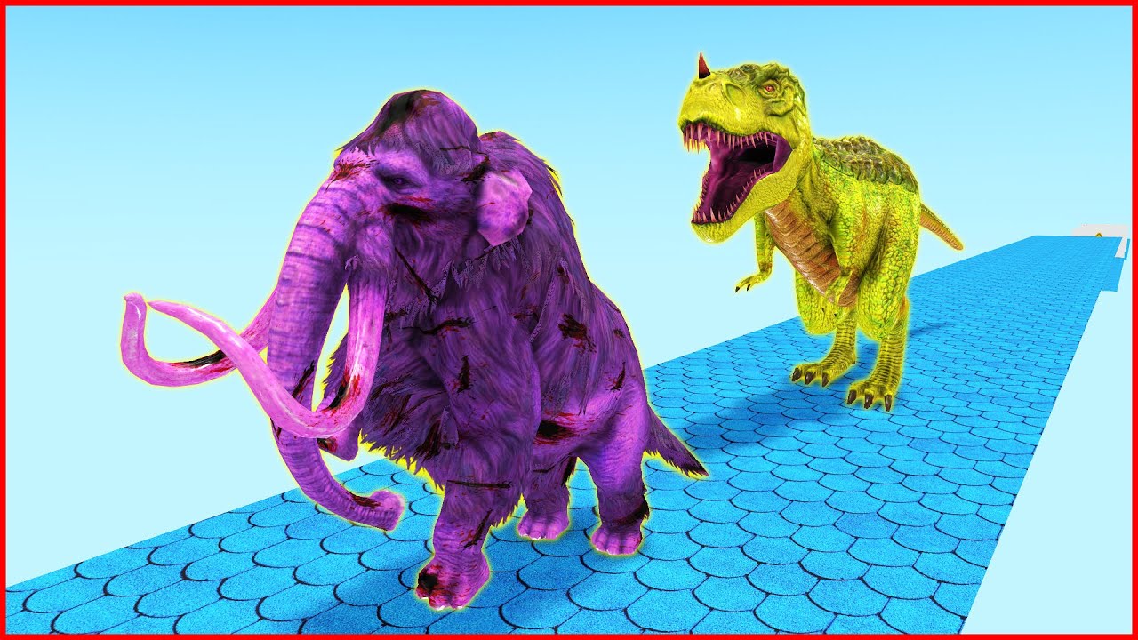 Temple run T-rex chasing Zombie elephant mammoths in underworld | Versuslife ep.66