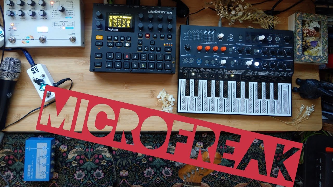 Elektron digitakt with Arturia microfreak,dawless jam ,microcosm live looping 19/09/21 AM10:30