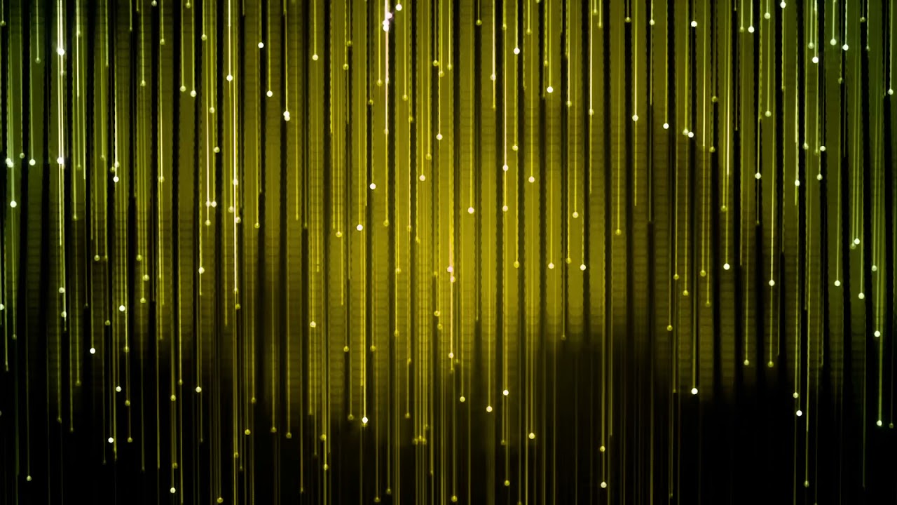 RAIN OF LIGHTS GOLD BACKGROUND | FREE LOOP MOTION GRAPHICS | FULL HD | Relaxing Vide
