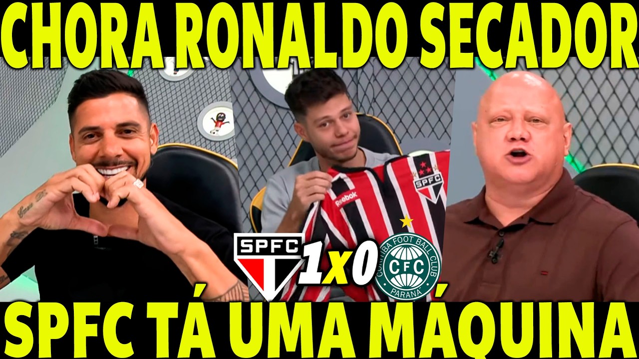 SPFC TÁ UMA MÁQUINA! CICINHO JANTOU RONALDO NO DEBATE SOBRE O SPFC! GRANDE VITÓRIA!