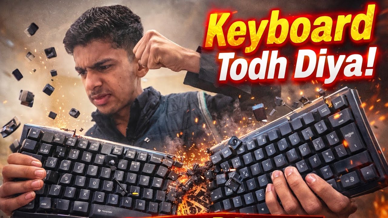 I Broke My Keyboard in Anger 😡 | Emotional Video
