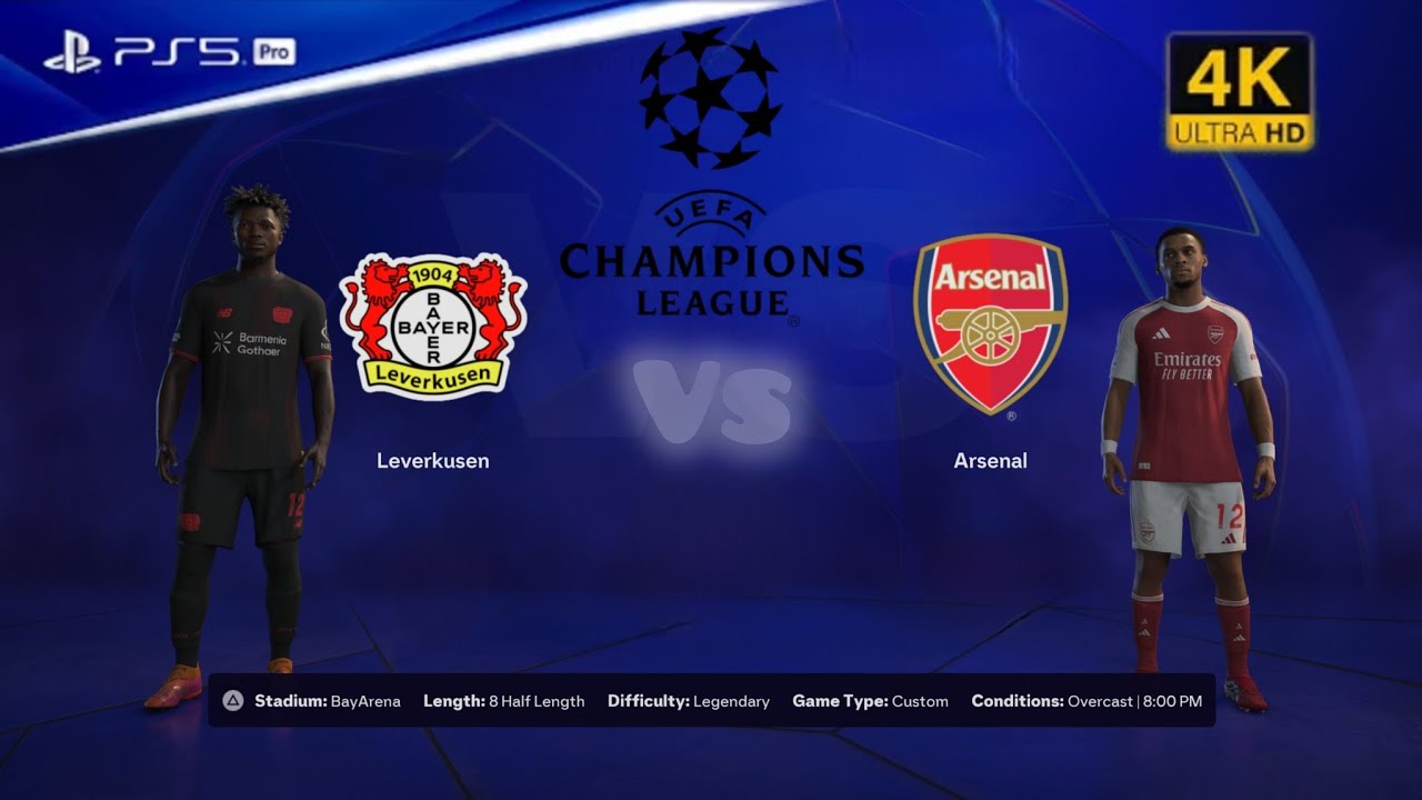 Bayer Leverkusen vs Arsenal | UEFA Champions League Full Match FC 26 PS5 Gameplay 60FPS