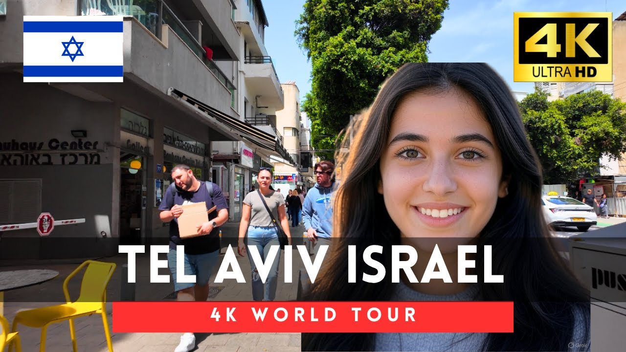 🇮🇱Tel Aviv, Israel Walking Tour - 4K Downtown tour｜Apr 2025