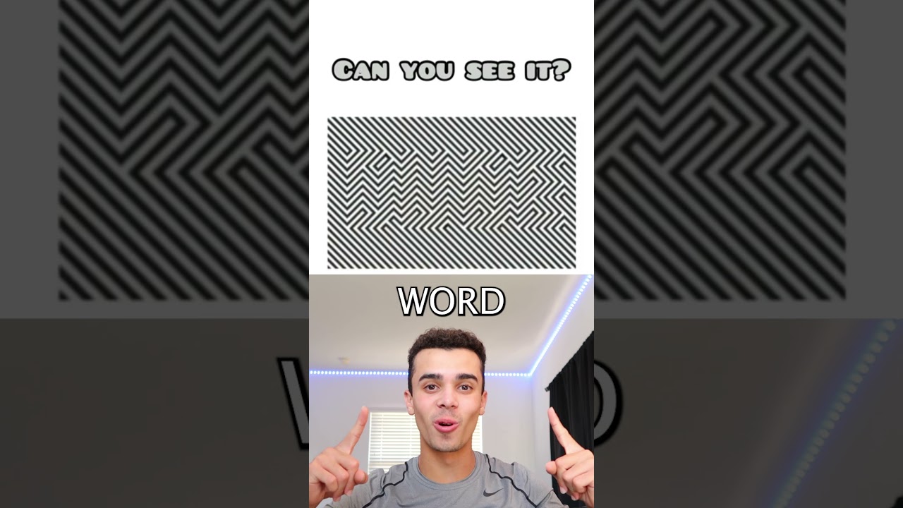 ВЫ видите спрятанное слово😱#иллюзия#шорты