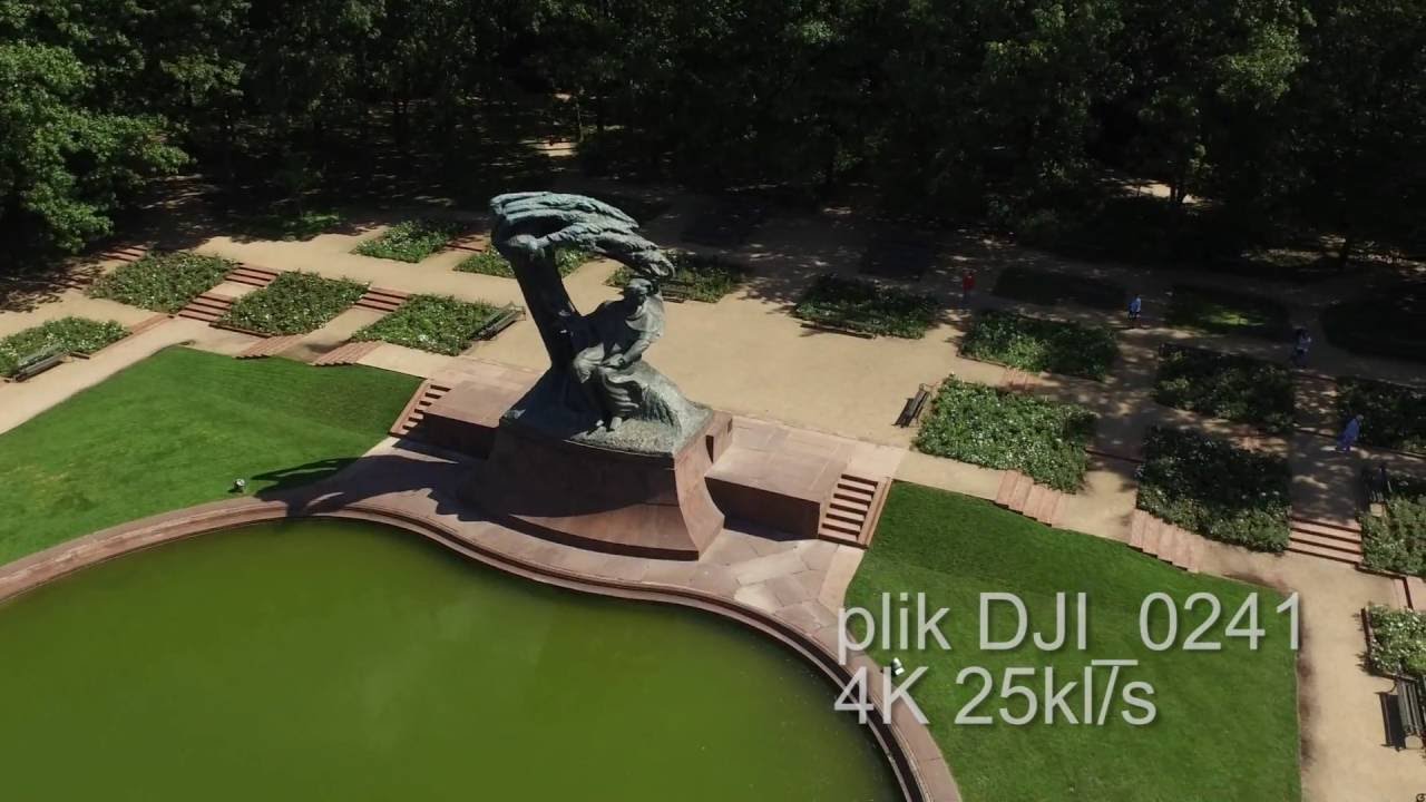 Łazienki Królewskie z lotu ptaka