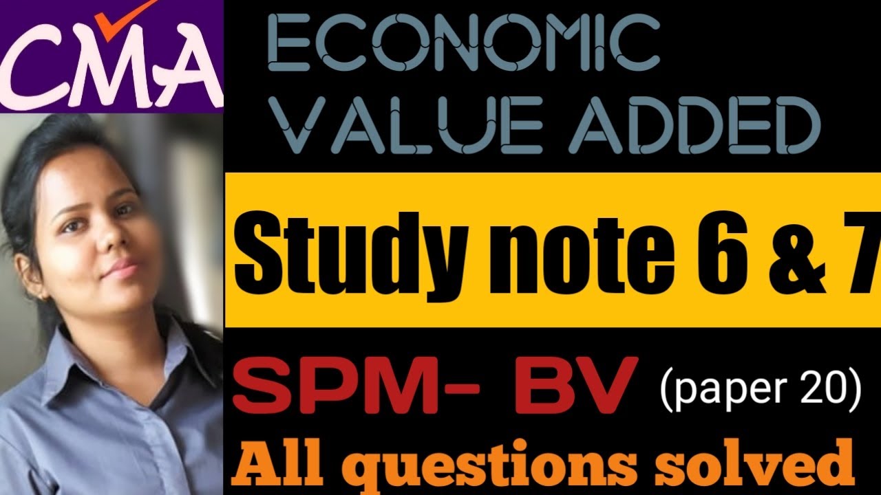 Economic Value Added #EVA, CA, CMA, CS, M.COM, Valuation model part 12