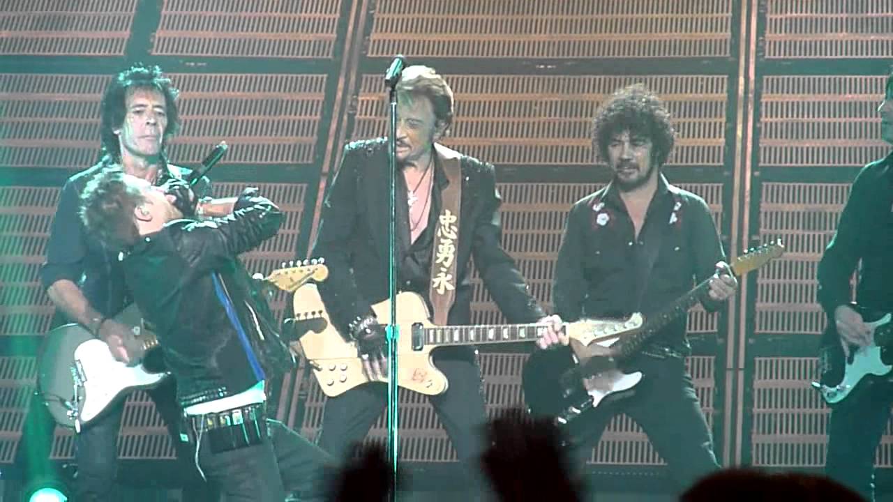 Johnny Hallyday Gabrielle live et Greg Zlap's harmonica solo