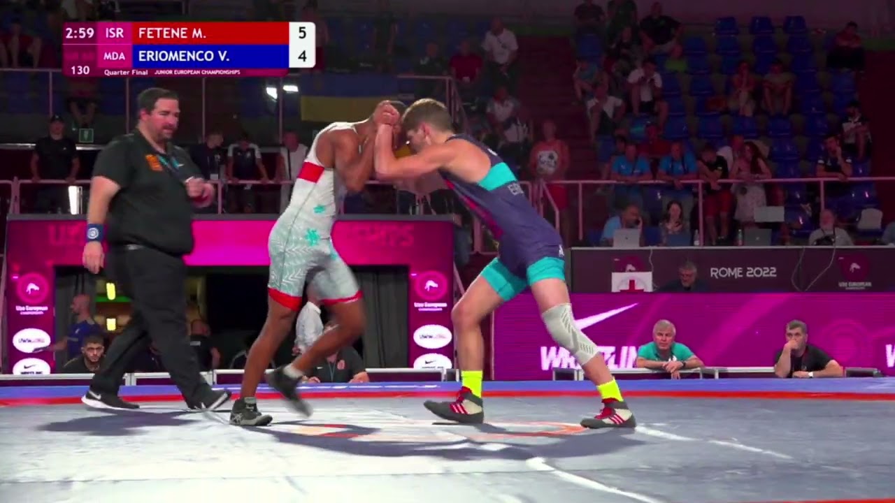 1/4 GR - 60 kg: M. FETENE (ISR) v. V. ERIOMENCO (MDA)