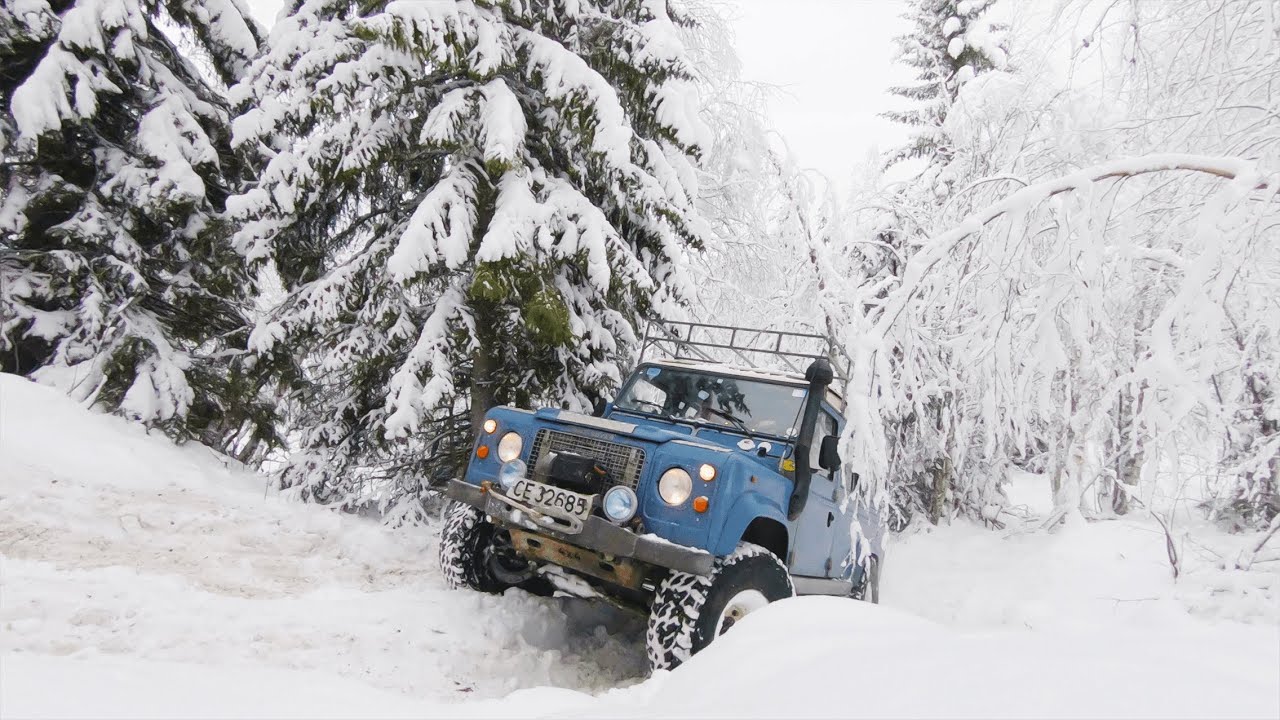WINTER SNOW OFF ROAD in Elvedalen - Land Rover Defender, Nissan Patrol, Toyota Hilux, Jeep