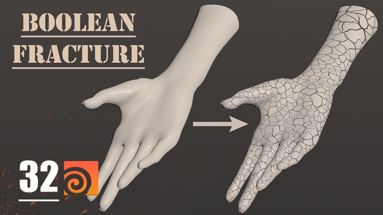 PART 32: Boolean Fracture (Professional Workflow)