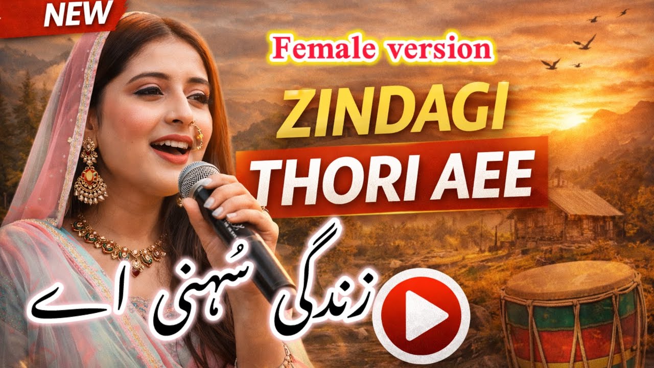 ZINDAGI THORI AEE |Heart Touching Female Version |New Gojri Pahari Song 2026 | Latest Emotional Song