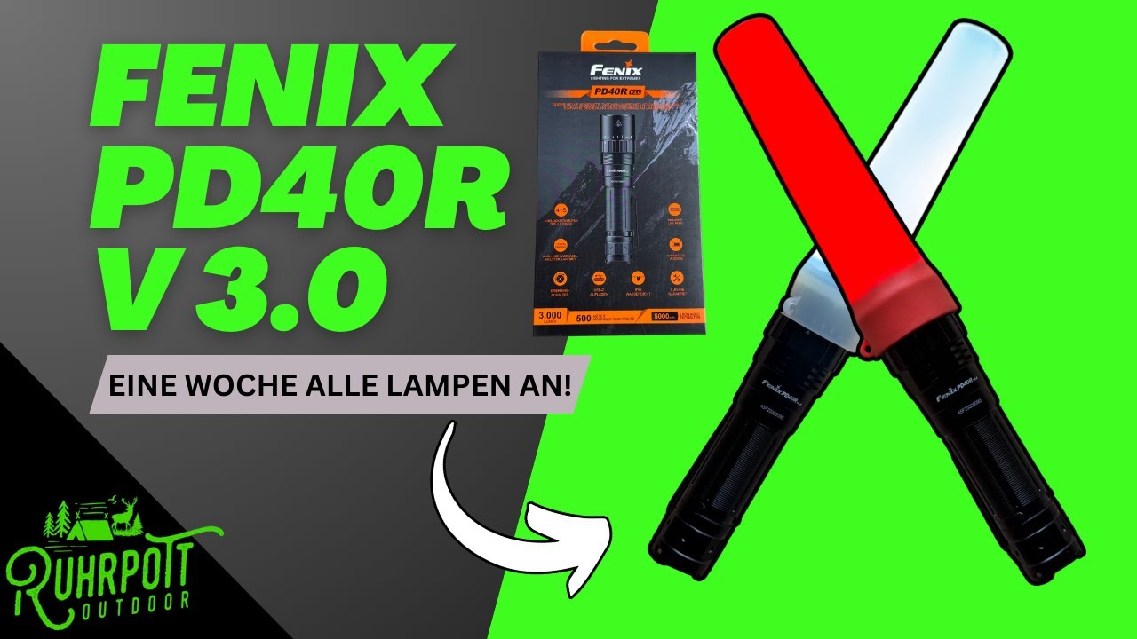 Fenix PD40R V3.0 - Flakscheinwerfer für die Hand