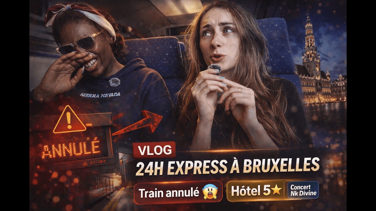 VLOG I 24H EXPRESS À BRUXELLES (Train annulé, Hotel 5*, Concert Nk Divine)