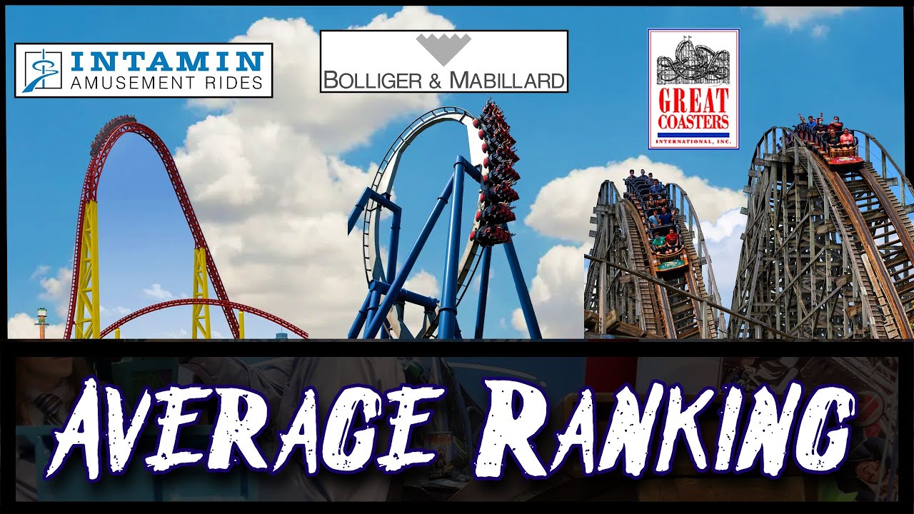 Ranking Companies by the Average Placement of Their Coasters in my Rankings