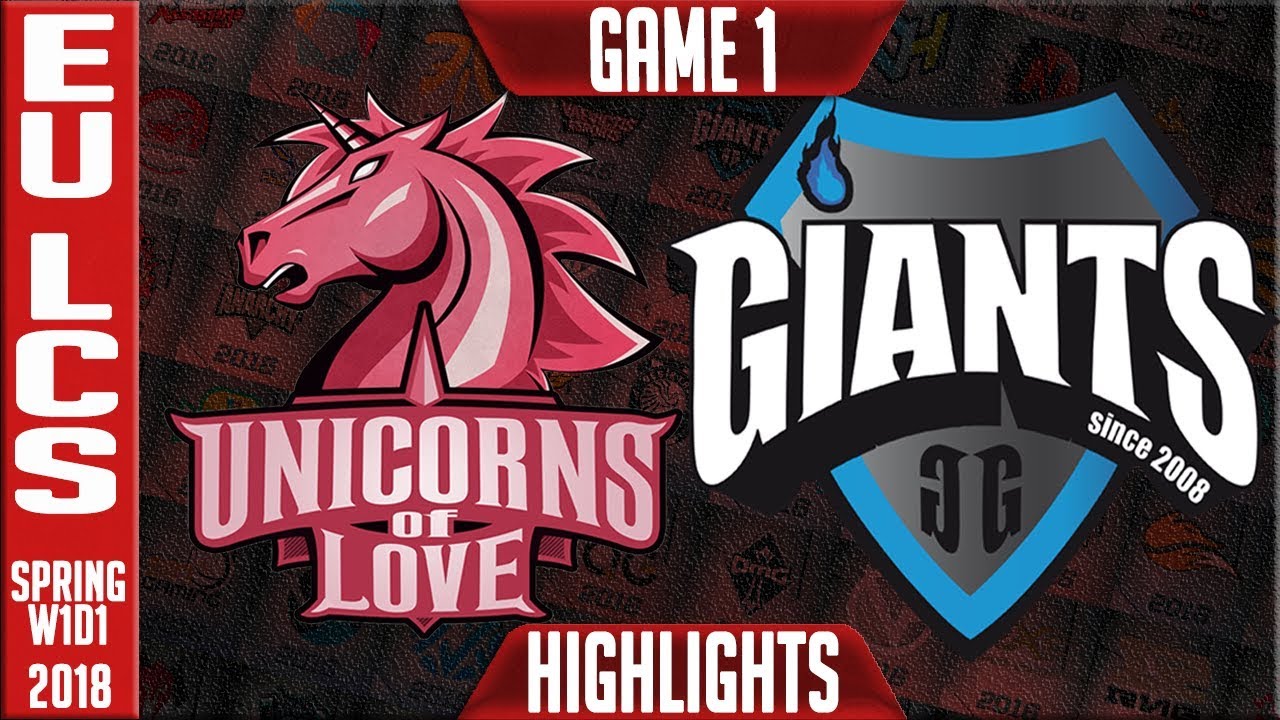 UOL vs GIA Highlights | EU LCS Spring 2018 W1D1 | Unicorns of Love vs Giants Gaming